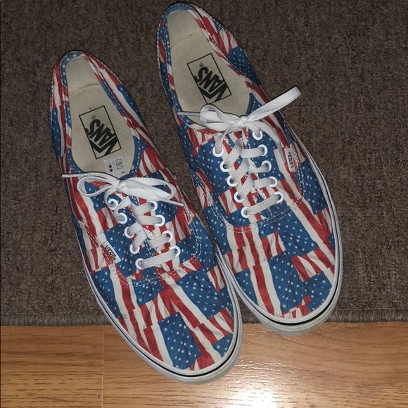 Vans Other - Vans American Flag theme size 11.5